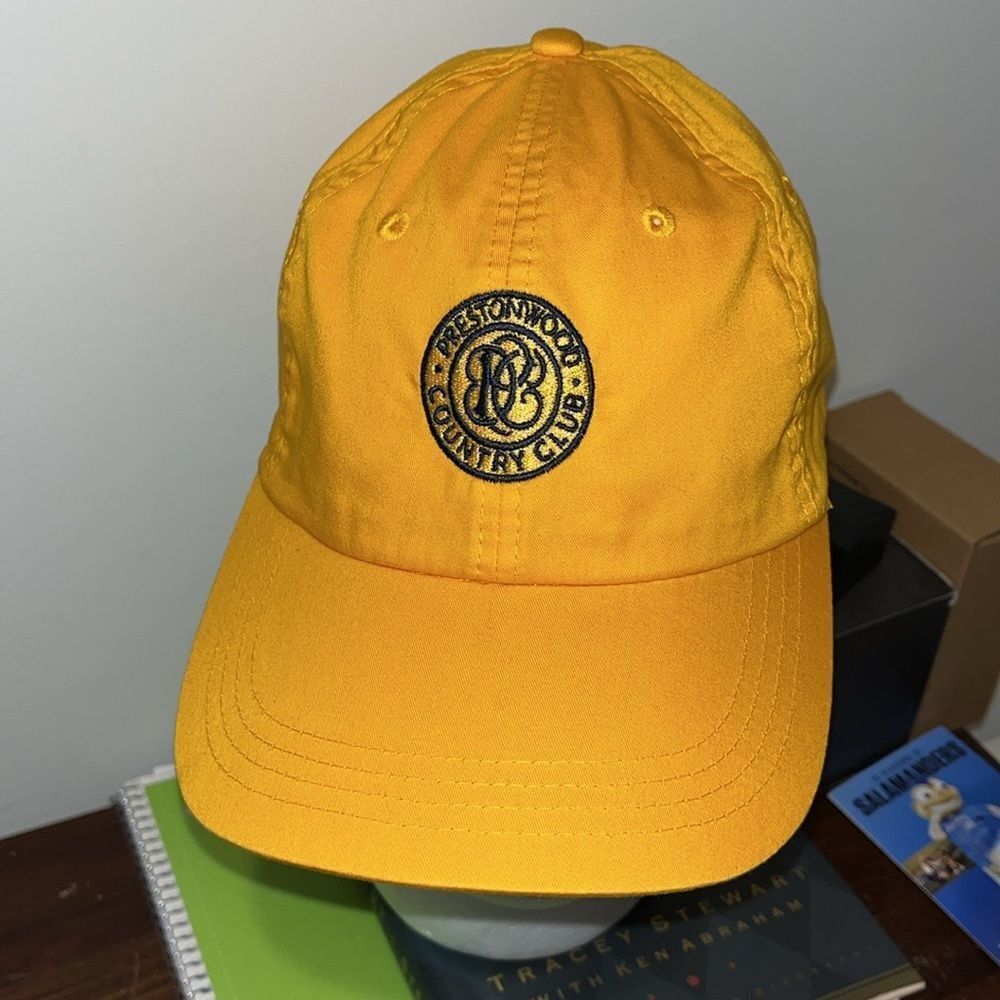 Prestonwood Country Club Pittsburgh Steelers Colors Golf Hat Cap NEW NWOT Gold